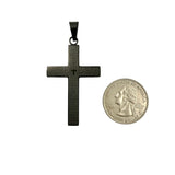 Stainless Steel Lord's Prayer Cross Pendant (1556)(1.2x2in)