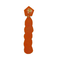 Candy Corn Trick or Treat Seed Bead Earrings - Beaded, Halloween (.75x3.25in)