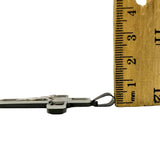 Stainless Steel Cross Crucifix San Benito Pendant (5060)(1.2x2in)