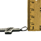 Stainless Steel Cross Crucifix San Benito Pendant (5068)(1x2in)