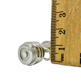 Stainless Steel Dumbell Fitness Pendant (1743)(0.6x0.4in)