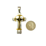Stainless Steel Cross Pendant - 2 Colors (1238)(1.25x2.5in)