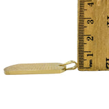 Stainless Steel Padre Nuestro Dog Tag Pendant (3081)(1x1.75in)