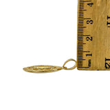 Stainless Steel Guadalupe Crystal Oval Halo Portrait Pendant (8227)(0.75x1.5in)