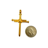 Stainless Steel Nail Cross Pendant -3 Colors (1226)(1.5x2.25in)