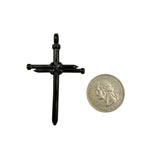 Stainless Steel Nail Cross Pendant -3 Colors (1226)(1.5x2.25in)