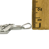 Stainless Steel Cross Crucifix San Benito Pendant (5081)(1.25x2in)