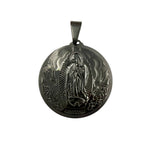 Stainless Steel Guadalupe Large Halo Portrait Pendant (1755)(1.75x2.25in)