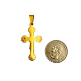 Stainless Steel Cross Crucifix San Benito Pendant (3251)(0.75x2in)