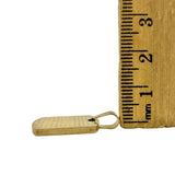 Stainless Steel Padre Nuestro Small Dog Tag Pendant (3031)(0.5x0.9in)