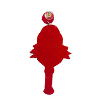 Pickleball Themed Seed Bead Earrings - Beaded (1.75x3.6in)