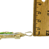 Gold Plated Our Lady of Guadalupe Halo Anchor Pendant (G157)(1.5x2.25in)