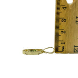 Gold Plated Our Lady of Guadalupe Crystal Halo Pendant (G164-5-1)(0.6x1.25in)