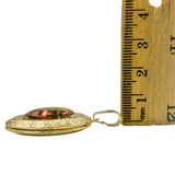 Gold Plated Our Lady of Guadalupe Oval Halo Pendant (H81)(1x1.5in)