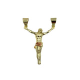 Gold Plated Jesus Pendant (H934-M)(1.25x1.75in)