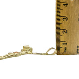 Gold Plated Jesus Pendant (H934-M)(1.25x1.75in)