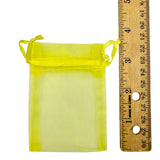 Small Drawstring Organza Bags - 9 Colors (2.5x3.5in)
