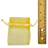 Small Drawstring Organza Bags - 9 Colors (2.5x3.5in)