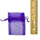 Small Drawstring Organza Bags - 9 Colors (2.5x3.5in)