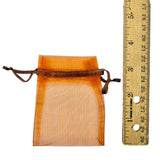Small Drawstring Organza Bags - 9 Colors (2.5x3.5in)