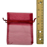 Medium Drawstring Organza Bags - 13 Colors (3.5x4.5in)