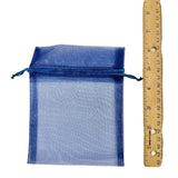 Large Drawstring Organza Bags - 8 Colors (4.5x6.5in)