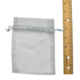 Large Drawstring Organza Bags - 8 Colors (4.5x6.5in)