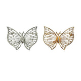 Butterfly Crystal Brooch Pin - 2 Colors (AB10819/LF-G)(1.75x1.5in)