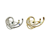 Stretching Peacock Brooch Pin (AB13020)(1.5x1.25in)