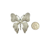 Green Eyed Butterfly Crystal Brooch Pin - 2 Colors (AB13670)(2.25x2.75in)