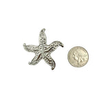 Starfish Crystal Brooch Pin - 3 Colors (AB12244)(1.75x1.75in)