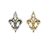 Fleur De Lis Brooch Pin - 2 Colors (AB11911)(1.25x2in)