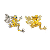 Mom and Baby Frog Brooch Pin - 2 Colors (AB9580)(2x1.5in)