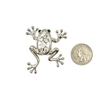 Green Eyed Frog Brooch Pin - 2 Colors (AB10059)(1.5x2in)