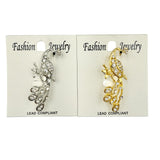 Peacock Brooch Pin - 2 Colors (AB13078)(0.5x2in)