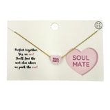 Valentine's Themed Sweehearts Necklace - 3 Colors