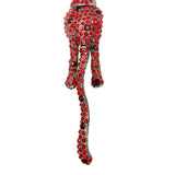 Vintage 1990s Cougar Brooch in Red or Black (1.5x7in)