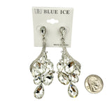 Flamingo Train Style Rhinestone Dangle Earrings - 10 Colors (033682)(1.25x3in)