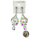 Flamingo Train Style Rhinestone Dangle Earrings - 10 Colors (033682)(1.25x3in)