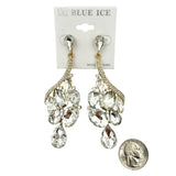 Flamingo Train Style Rhinestone Dangle Earrings - 10 Colors (033682)(1.25x3in)