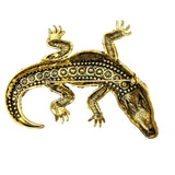 Large Crystal Alligator Pin Brooch (P1626)(3x4.5in)