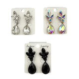 Small Crystal Dangle Earrings (ER2563)(0.5x1.75)