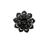 Medium Crystal Flower Pin Brooch - 7 Colors (P1582)(1.75x1.75in)