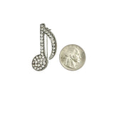 Music Eight Note Brooch Pin (P1500)(0.75x1.6in)