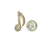 Music Eight Note Brooch Pin (P1500)(0.75x1.6in)