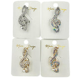 Treble Clef Music Note Brooch Pin (P1496)(0.75x1.75in)