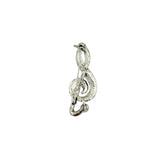 Treble Clef Music Note Brooch Pin (P1496)(0.75x1.75in)