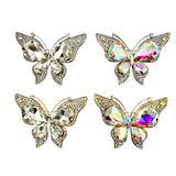 Large Crystal Butterfly Pin Brooch (P1646)(3.5x2.25in)