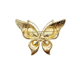 Large Crystal Butterfly Pin Brooch (P1646)(3.5x2.25in)