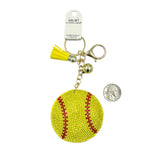 Softball Sports Keychain (2.5X2.5in)